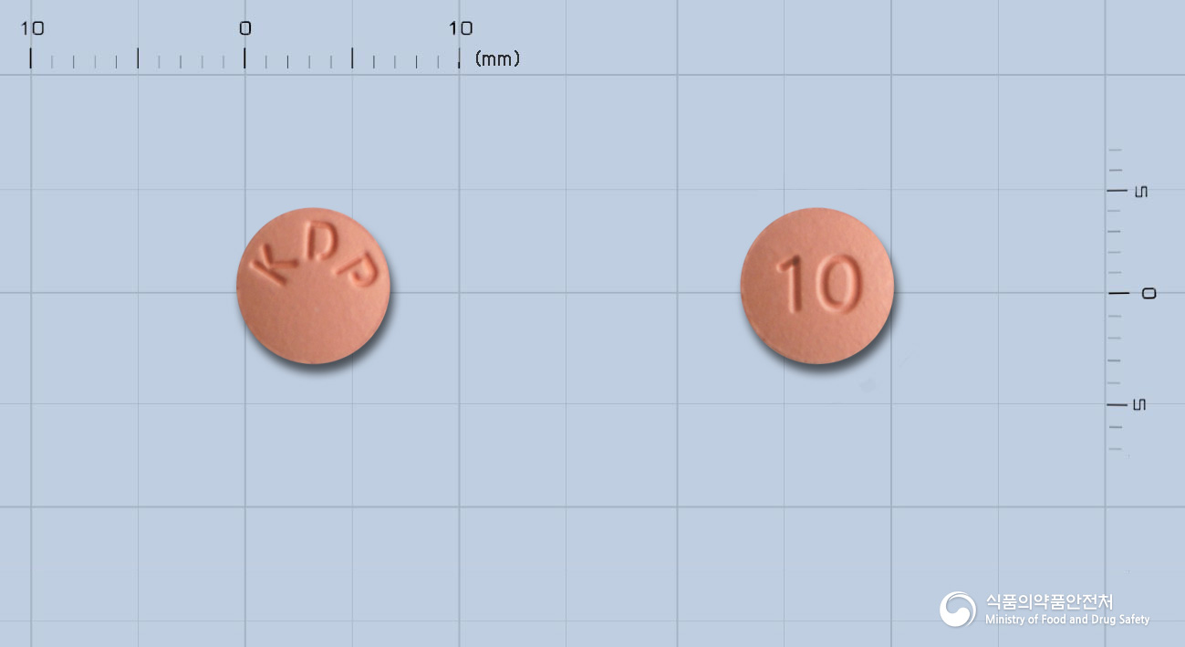 로수리딘정 10mg 알약 사진(식약처 낱알식별)