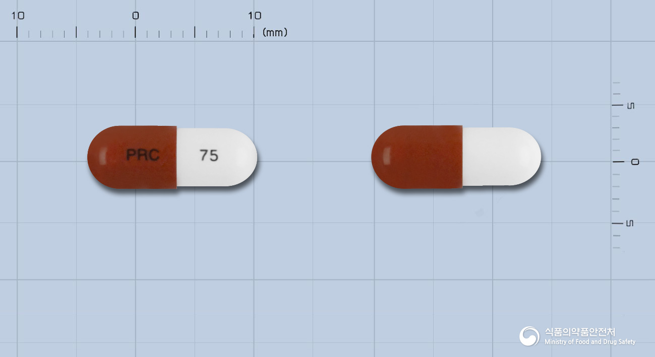 프레갈캡슐 75mg 알약 사진(식약처 낱알식별)