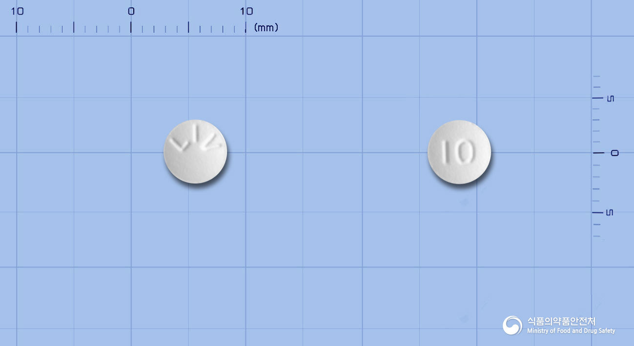 리반틴정 10mg 알약 사진(식약처 낱알식별)