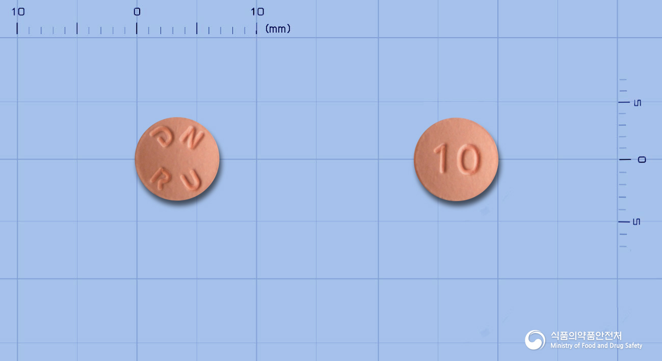 뉴스토정 10mg 알약 사진(식약처 낱알식별)
