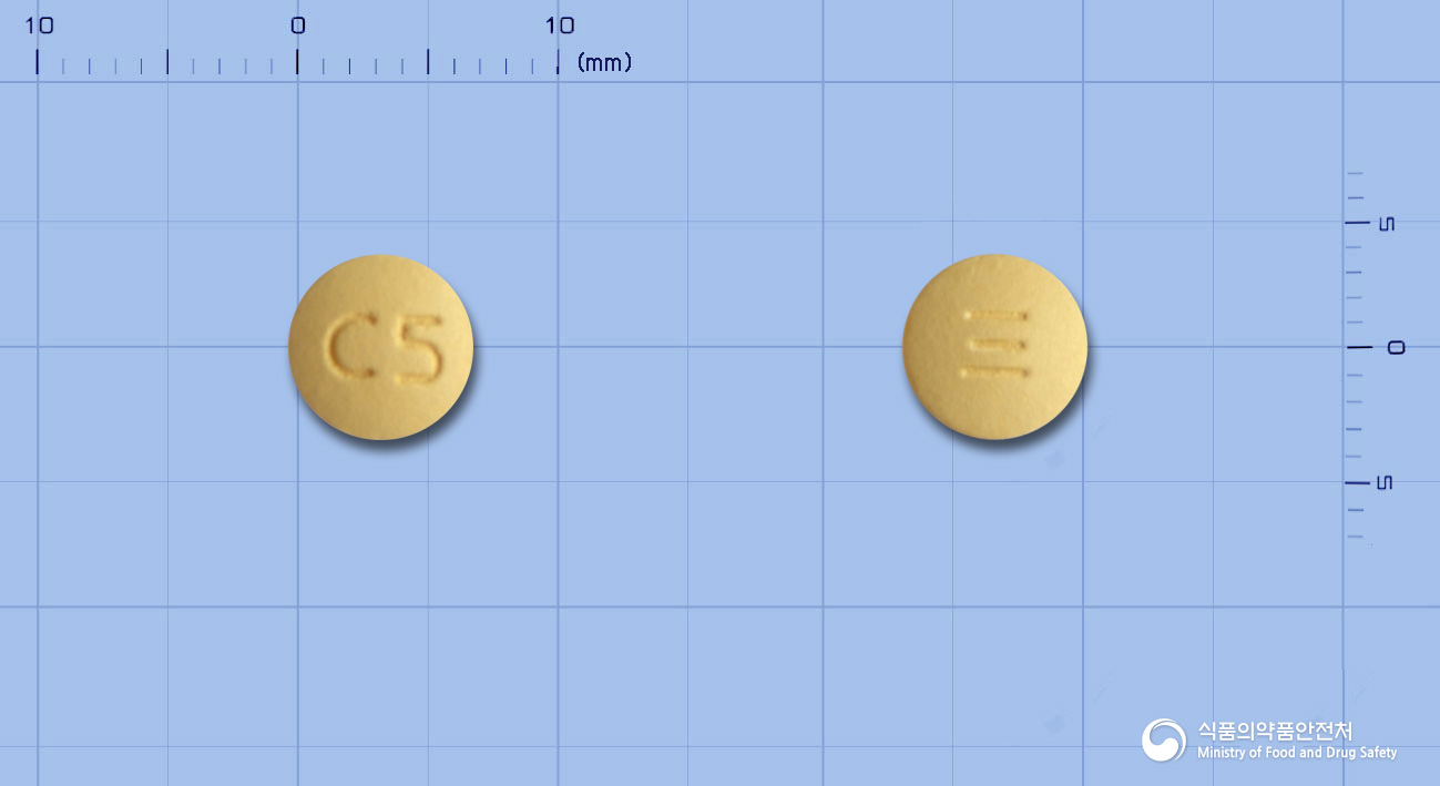 크레지정 5mg 알약 사진(식약처 낱알식별)