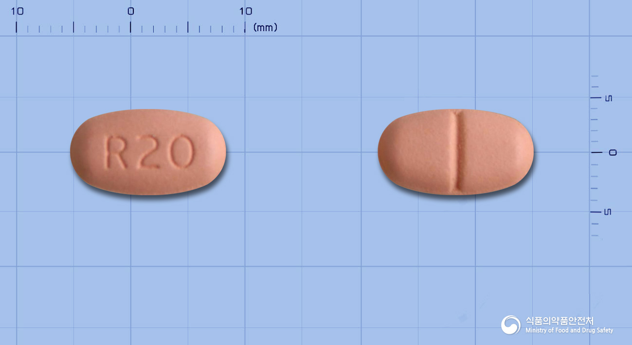 로수젯정 10/20mg 알약 사진(식약처 낱알식별)