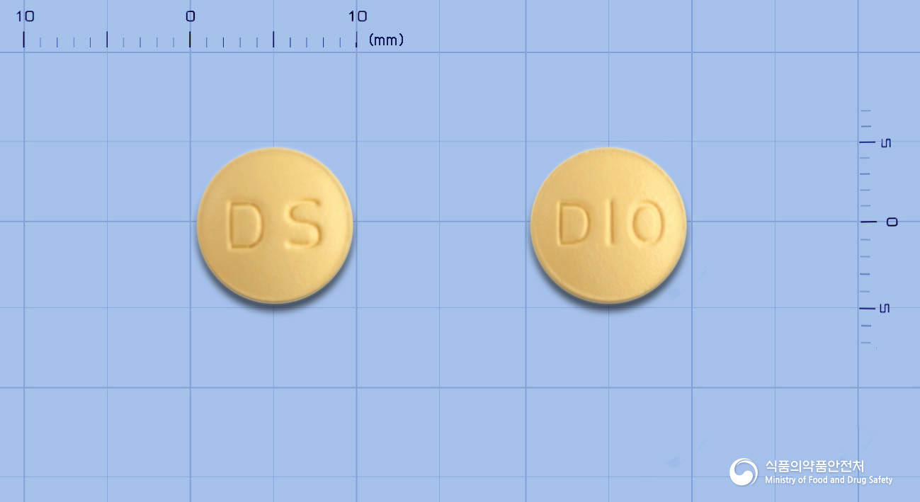 디멘솔정 10mg 알약 사진(식약처 낱알식별)