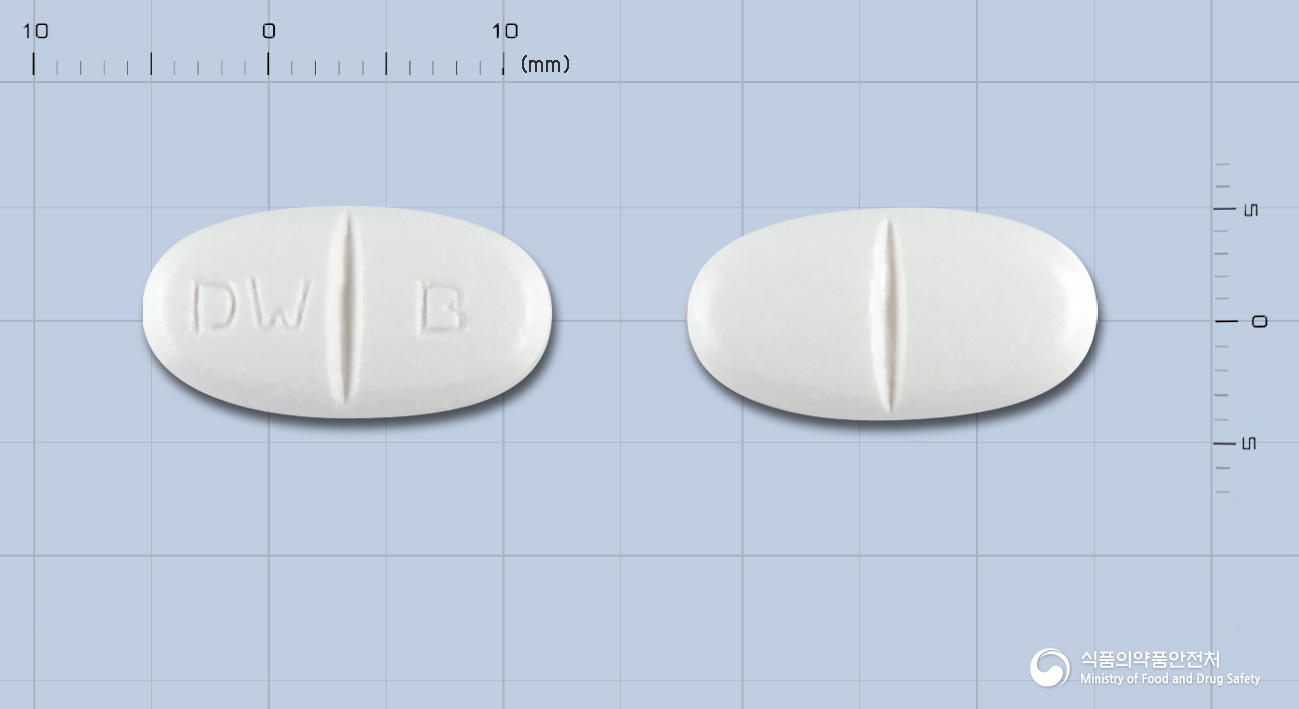 네버펜틴정 600mg 알약 사진(식약처 낱알식별)