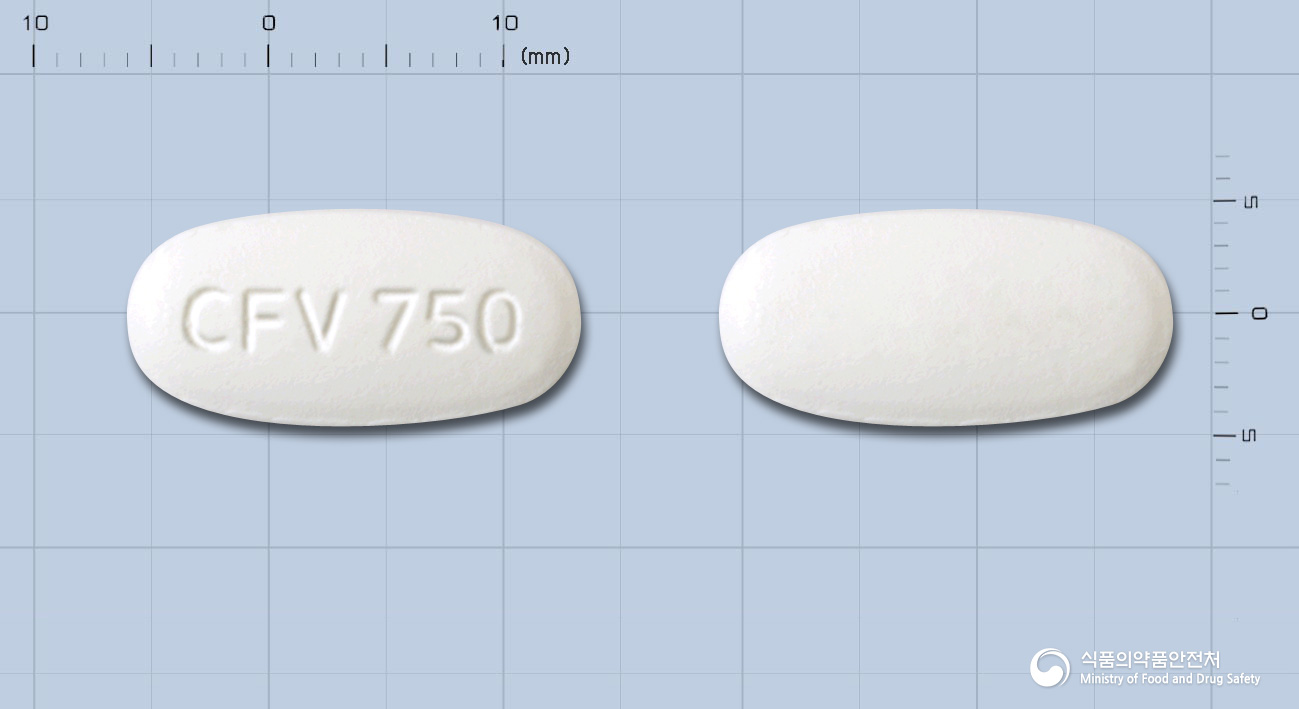 팜스터정 750mg 알약 사진(식약처 낱알식별)