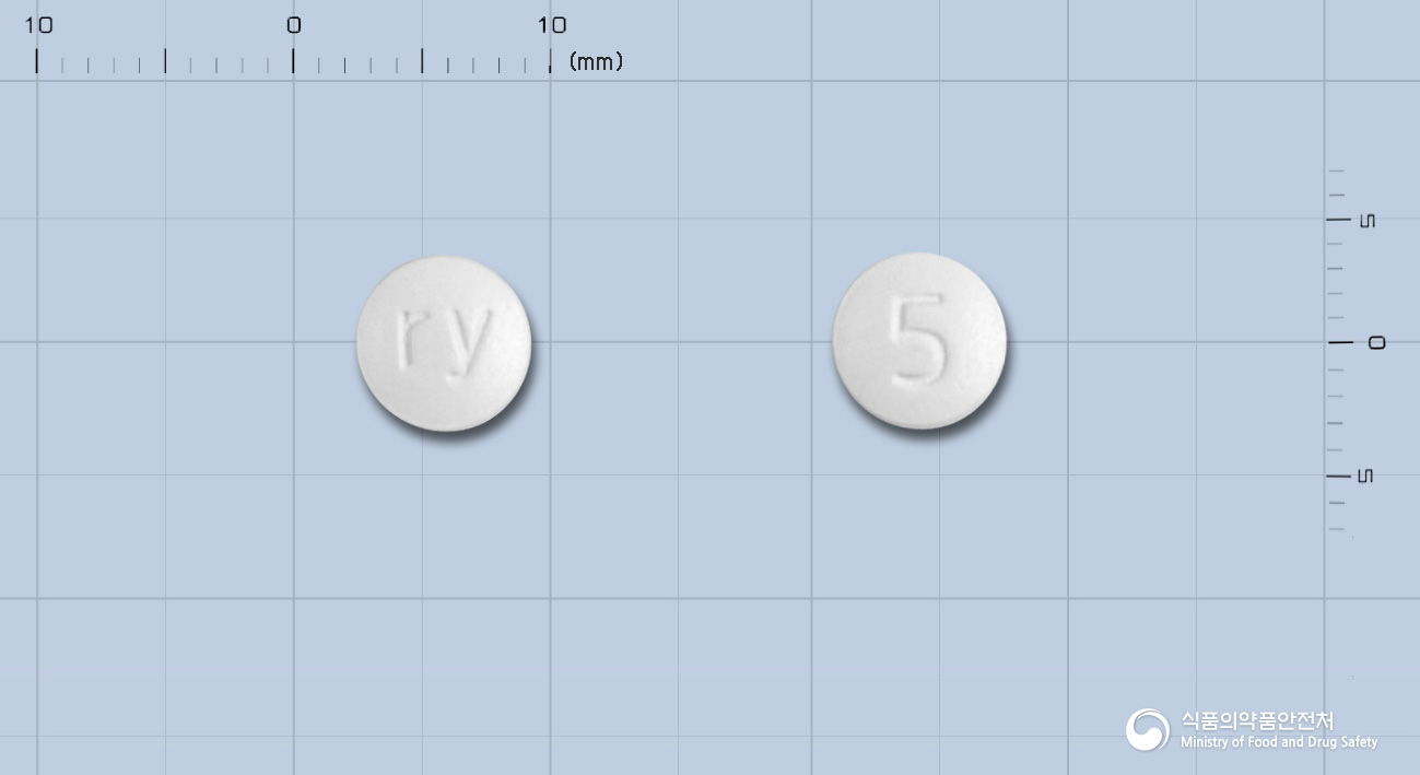 도네페트정 5mg 알약 사진(식약처 낱알식별)
