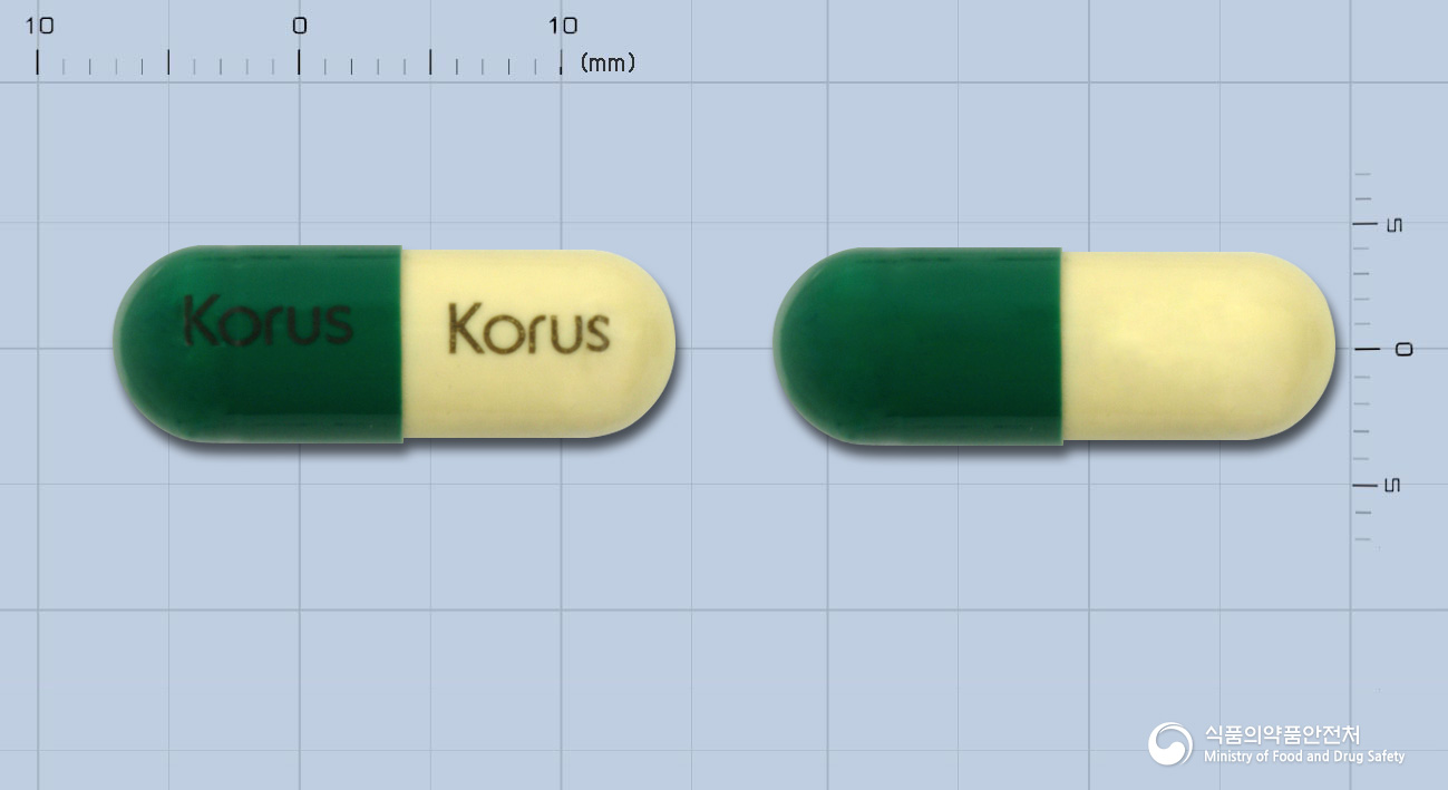 코러스세프라딘캡슐 500mg 알약 사진(식약처 낱알식별)
