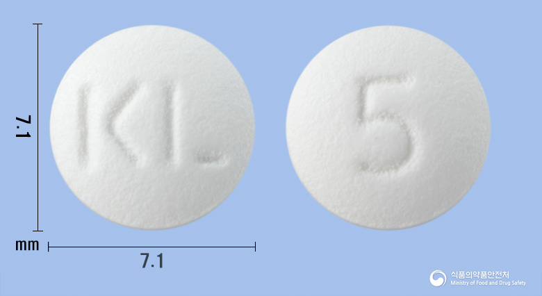 도네프정 5mg 알약 사진(식약처 낱알식별)