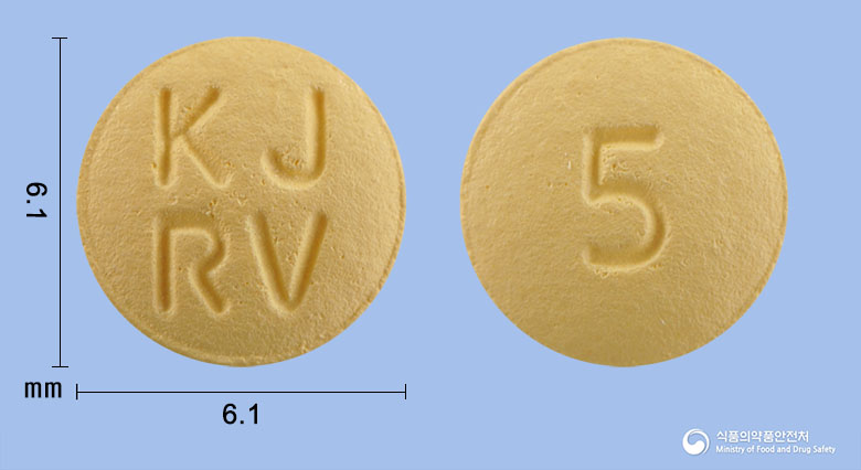 크레로바정 5mg 알약 사진(식약처 낱알식별)