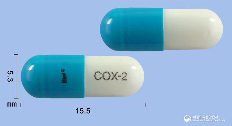 콕스2캡슐 100mg 알약 사진(식약처 낱알식별)