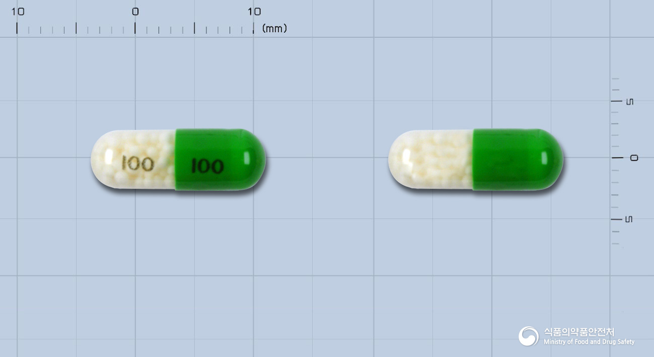 테올란비서방캡슐 100mg 알약 사진(식약처 낱알식별)