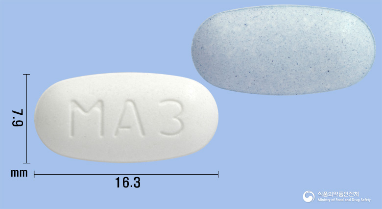 맥스미카정 80/5mg 알약 사진(식약처 낱알식별)