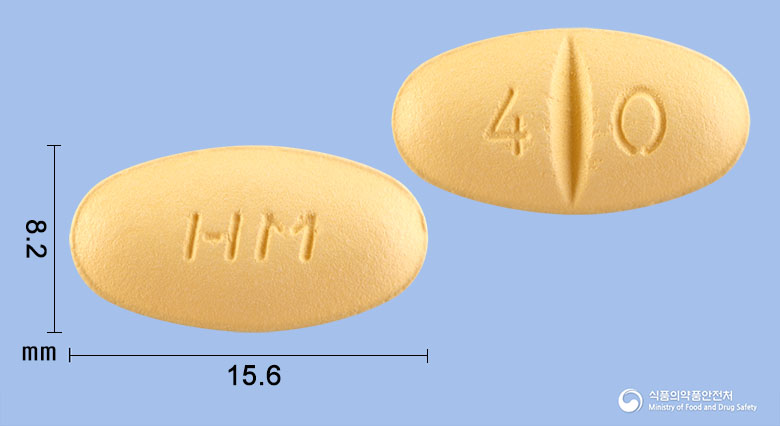 토바스트정 40mg 알약 사진(식약처 낱알식별)