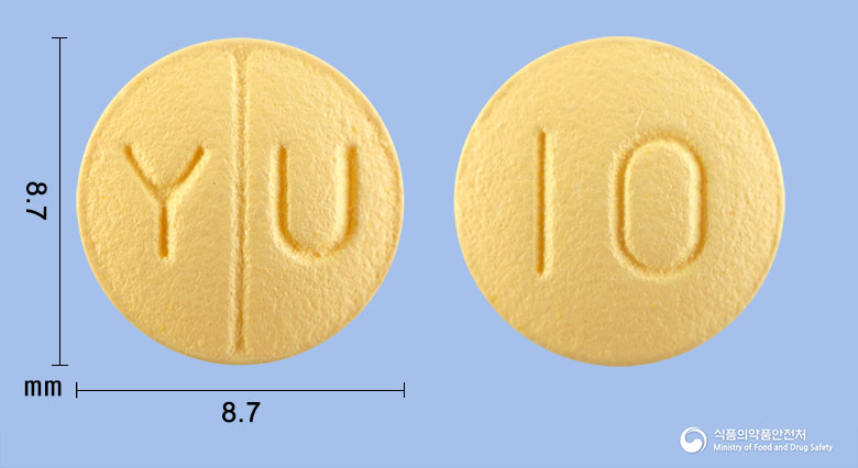 도네민정 10mg 알약 사진(식약처 낱알식별)