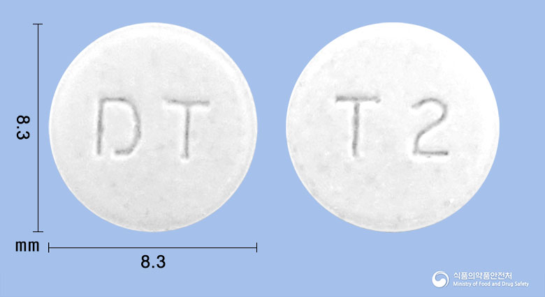 데이탐스서방정 0.2mg 알약 사진(식약처 낱알식별)