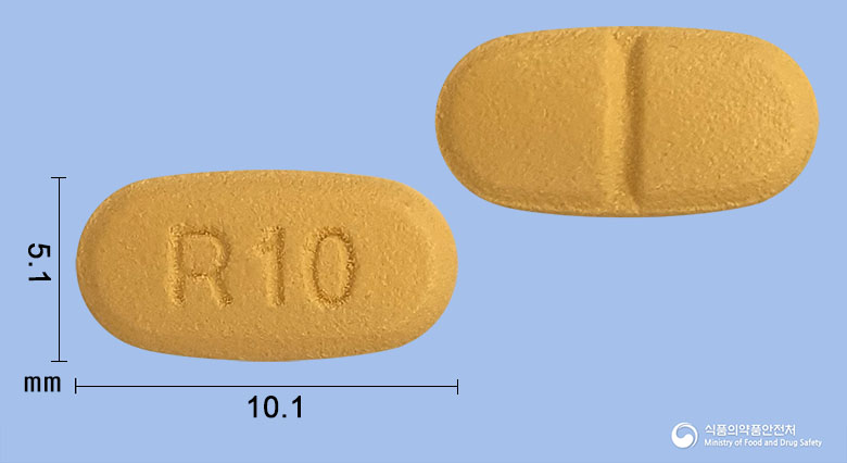 크레젯정 10/10mg 알약 사진(식약처 낱알식별)