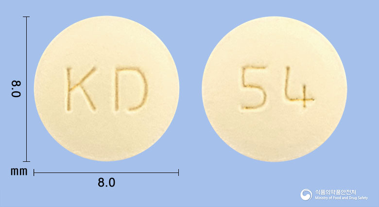 올로디핀정 5/40mg 알약 사진(식약처 낱알식별)