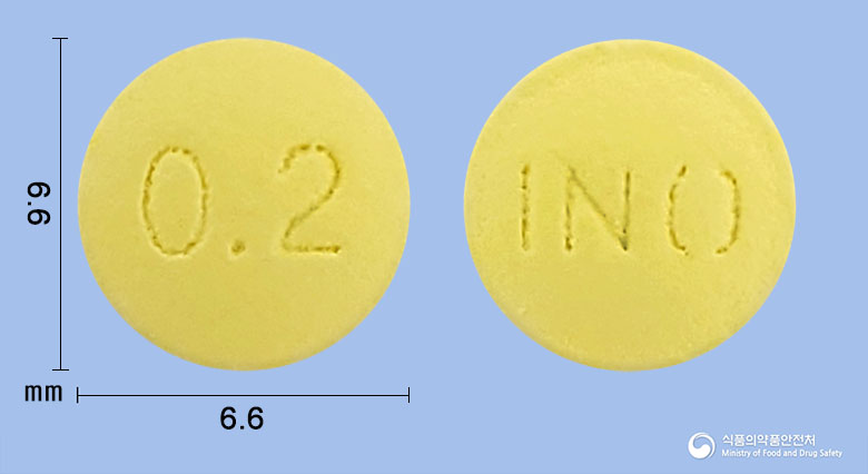 탐로스타서방정 0.2mg 알약 사진(식약처 낱알식별)