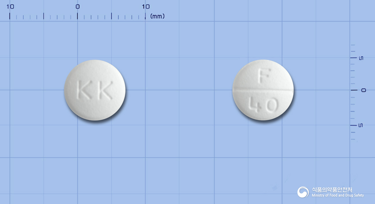 페북트정 40mg 알약 사진(식약처 낱알식별)