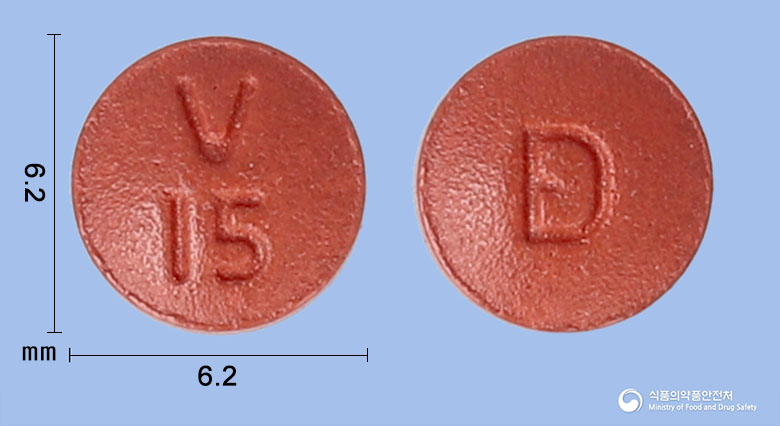 바렐토정 15mg 알약 사진(식약처 낱알식별)