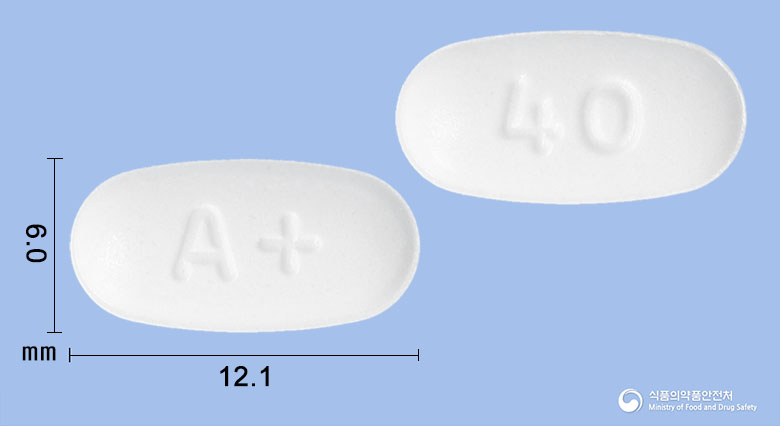 텔로드정 40mg 알약 사진(식약처 낱알식별)