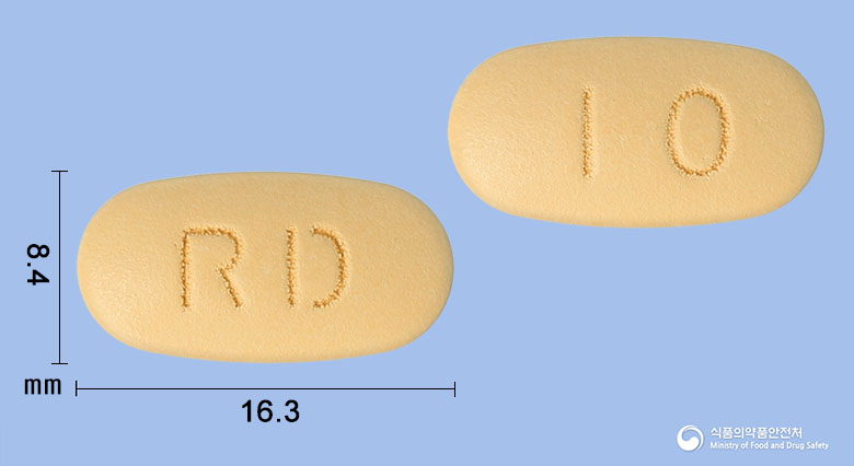 라베올듀오정 10/500mg 알약 사진(식약처 낱알식별)