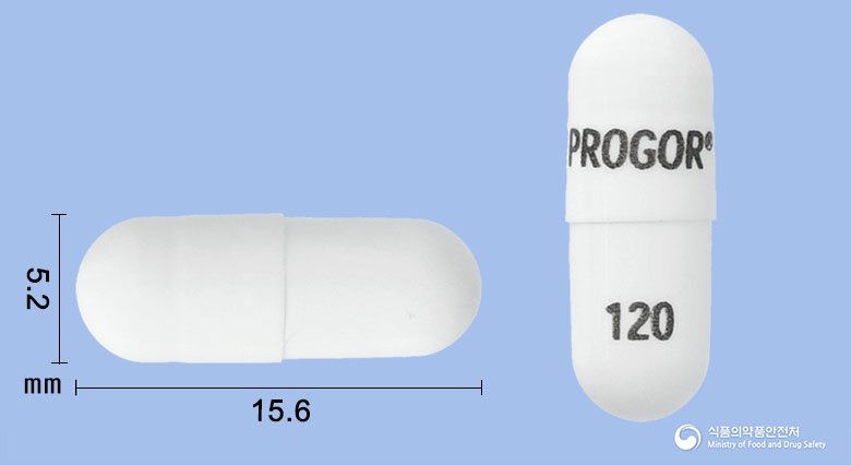 푸로골서방캡슐 120mg 알약 사진(식약처 낱알식별)