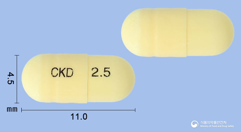 리록시아캡슐 2.5mg 알약 사진(식약처 낱알식별)