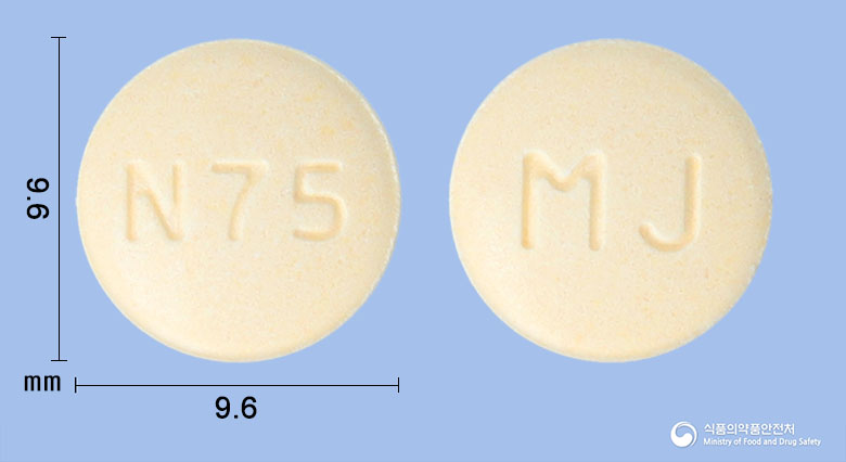 나프토엠정 75mg 알약 사진(식약처 낱알식별)