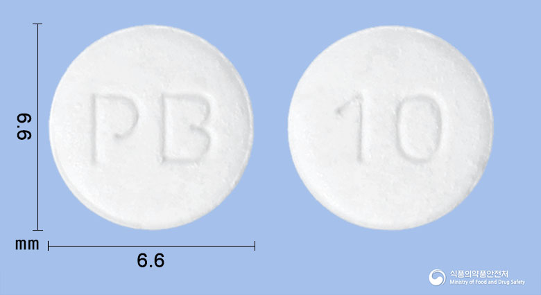 파모팡오디정 10mg 알약 사진(식약처 낱알식별)