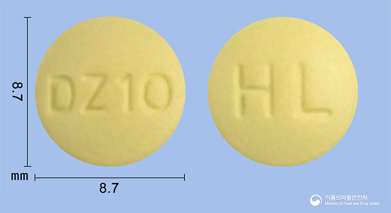 한림도네페질정 10mg 알약 사진(식약처 낱알식별)