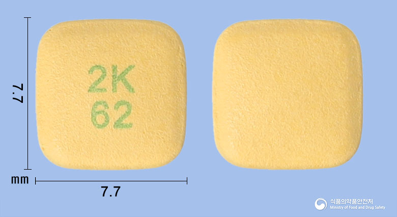 건카브정 60/2.5mg 알약 사진(식약처 낱알식별)