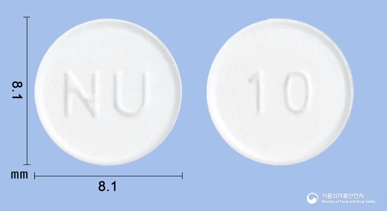 뉴프람오디정 10mg 알약 사진(식약처 낱알식별)