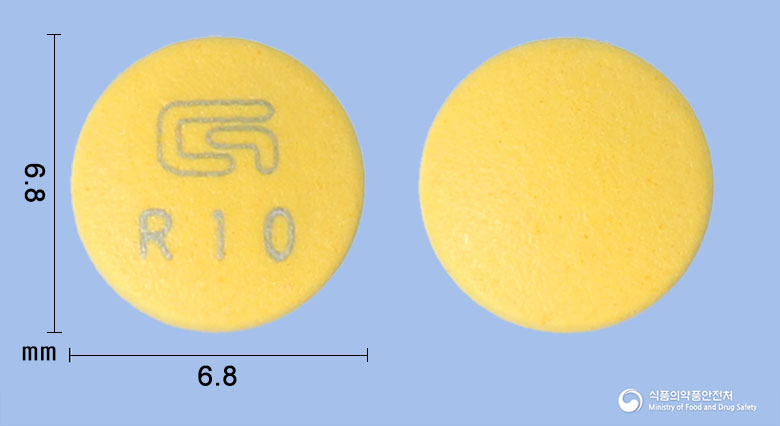 라베스타정 10mg 알약 사진(식약처 낱알식별)