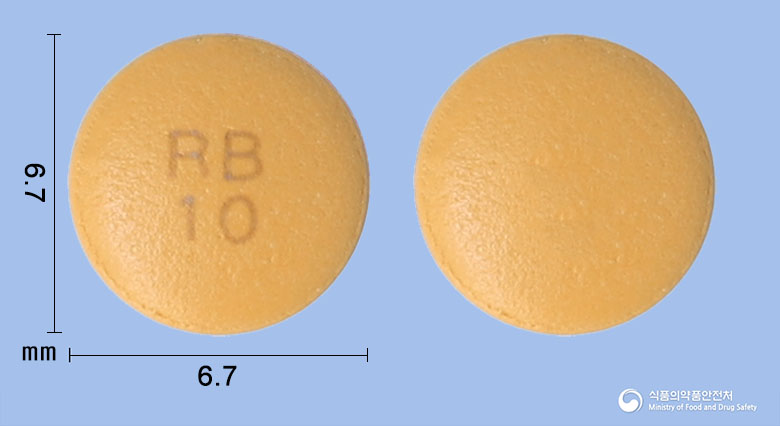 라베핀정 10mg 알약 사진(식약처 낱알식별)