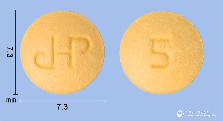 탑스타틴정 5mg 알약 사진(식약처 낱알식별)
