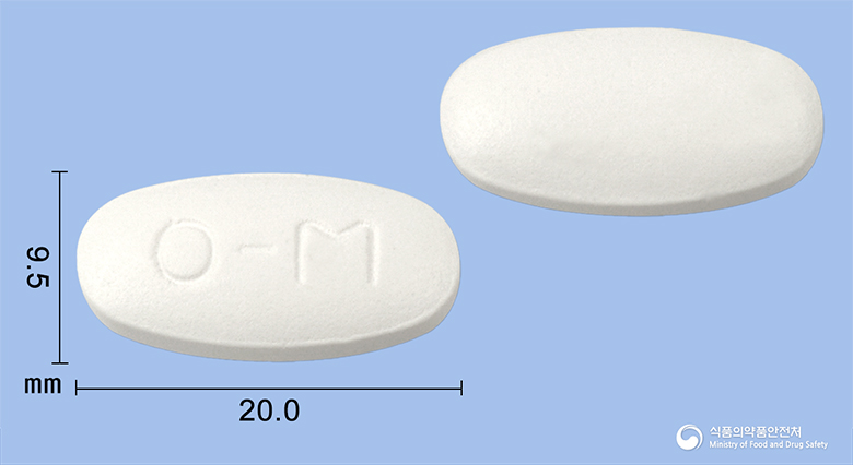 오멘정 625mg 알약 사진(식약처 낱알식별)