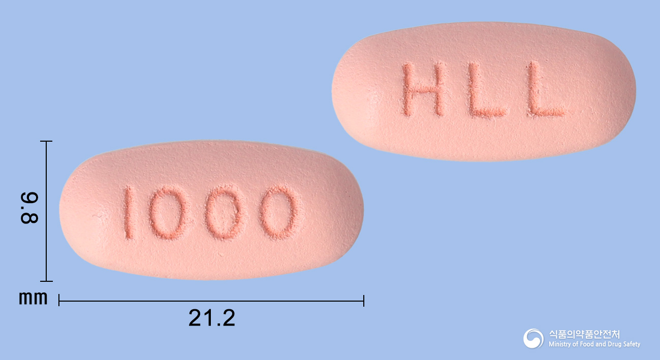 리나로엠정 2.5/1000mg 알약 사진(식약처 낱알식별)