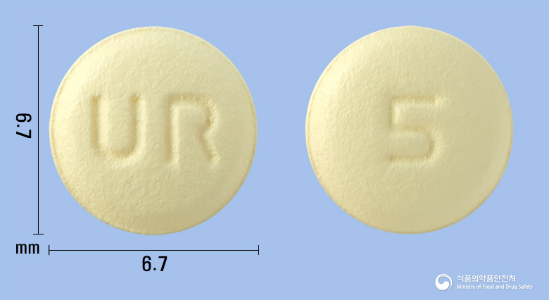 웰유로정5mg(솔리페나신숙신산염)