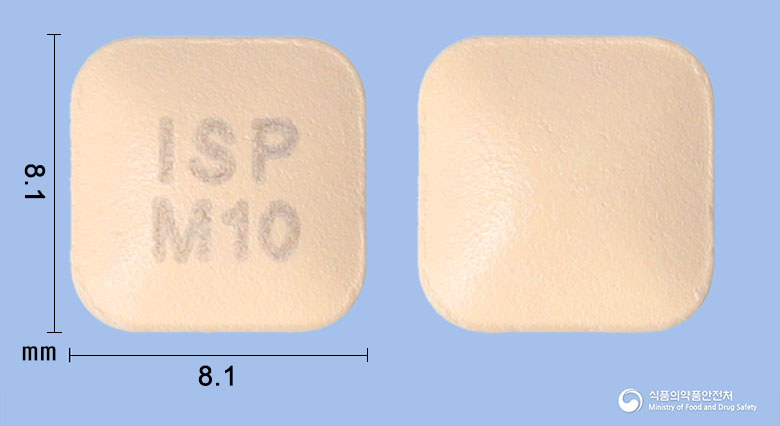 몬카정 10mg 알약 사진(식약처 낱알식별)
