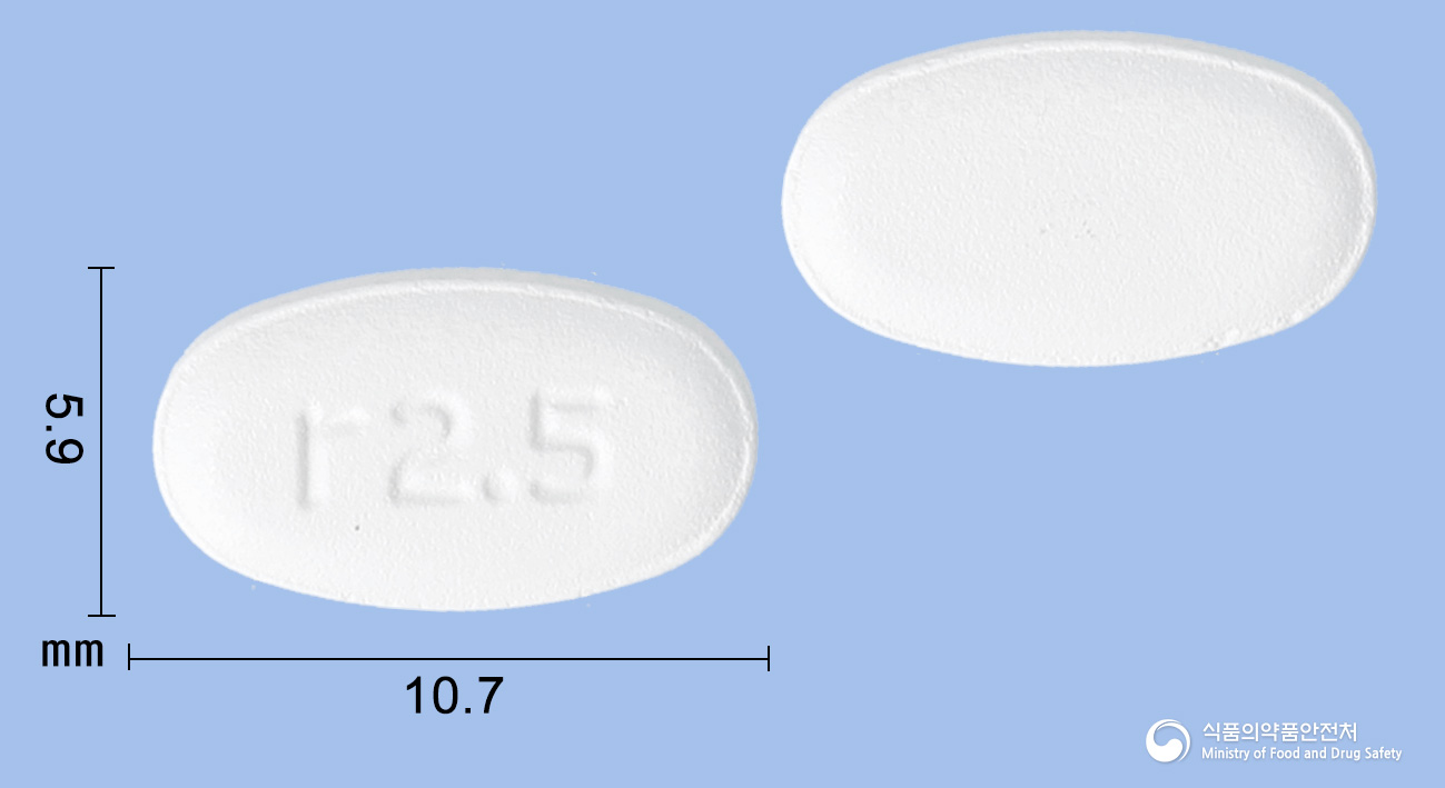 크레스티브정 10/2.5mg 알약 사진(식약처 낱알식별)