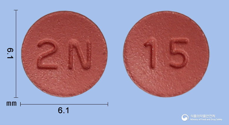 이바록정 15mg 알약 사진(식약처 낱알식별)