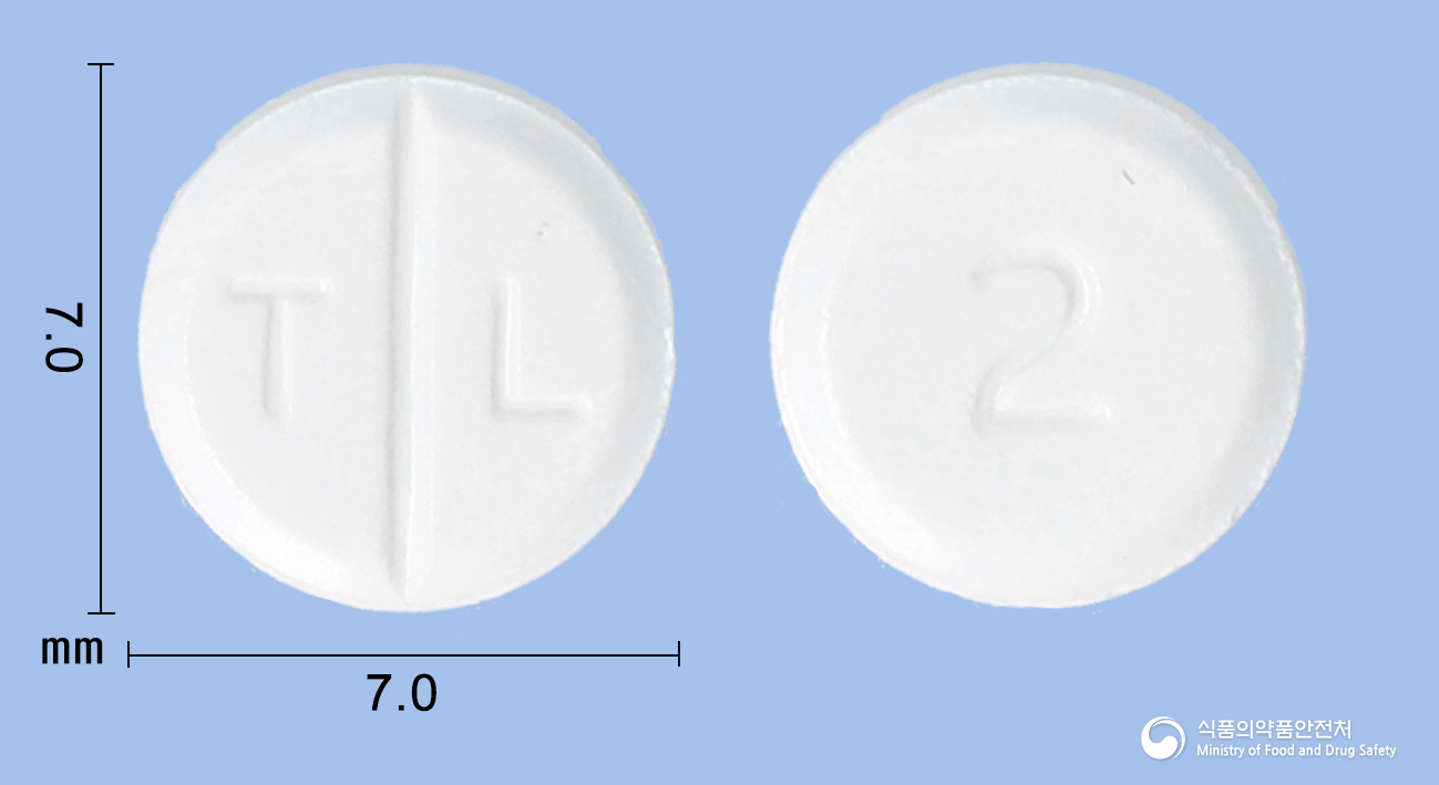 텔라조신정 2mg 알약 사진(식약처 낱알식별)