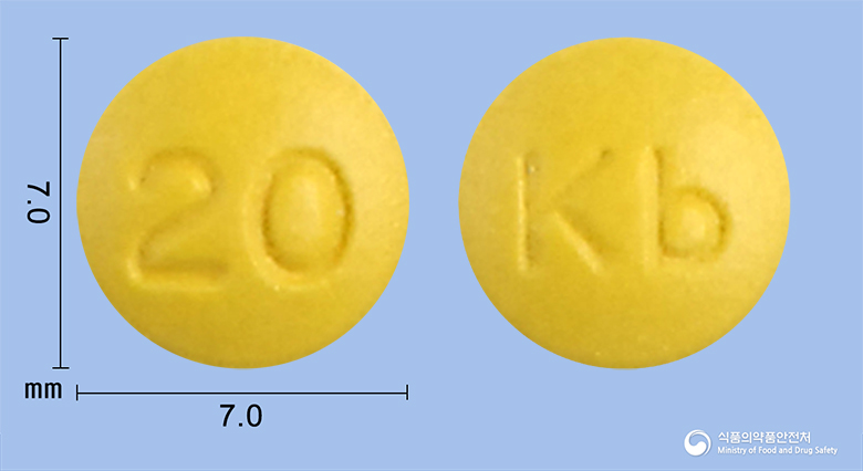 경보라베프라졸정 20mg 알약 사진(식약처 낱알식별)