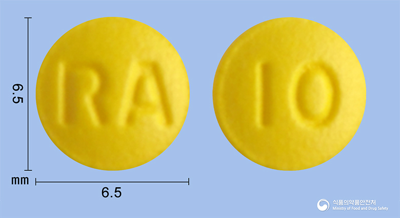 라베탑정 10mg 알약 사진(식약처 낱알식별)